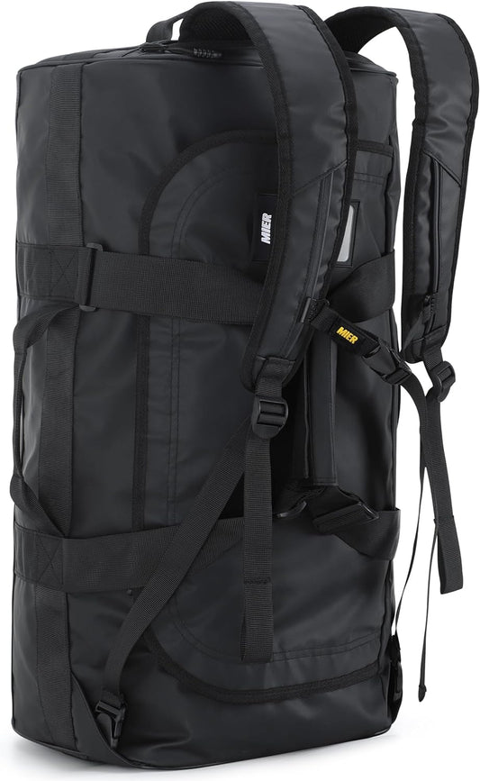 Water Resistant Backpack Duffle Heavy Duty Convertible Duffle Bag with Backpack Straps for Gym, Sports, Travel